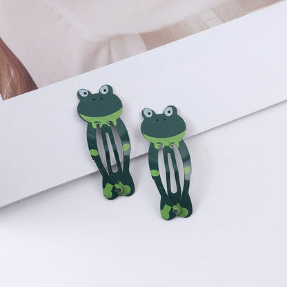 New Girls Cartoon Pattern Hairpins Cute Animal Rainbow Sweet Hair Clips Kids BB Clips Hair Accessories Fashion Barrettes Gift