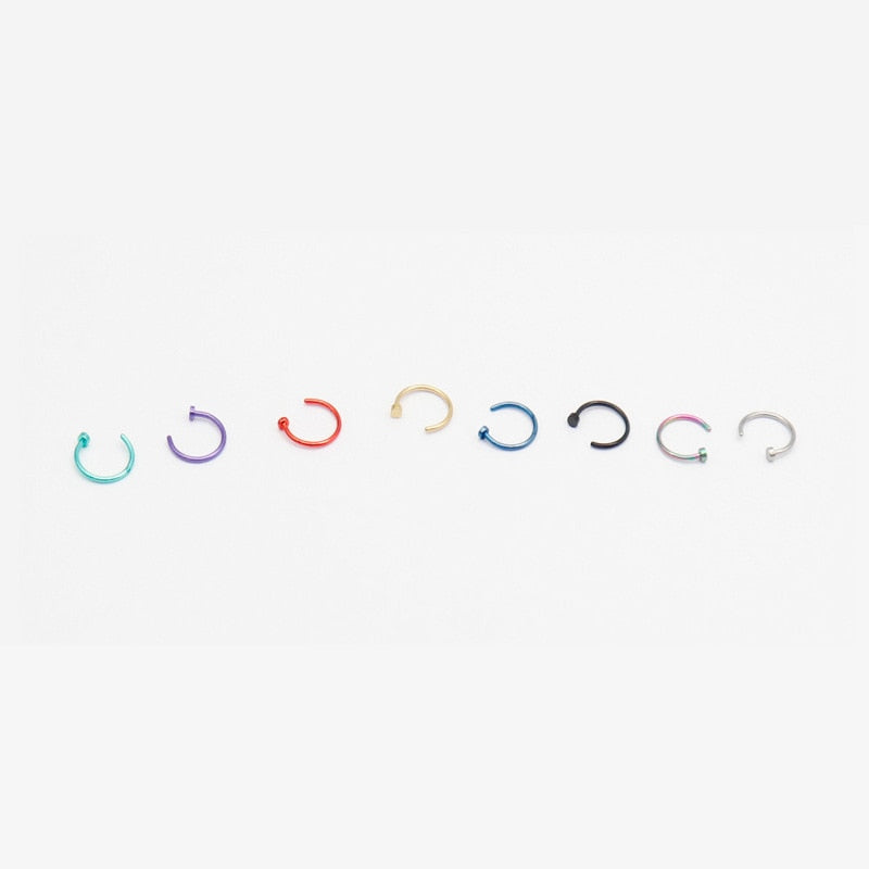 Fake Nose Ring Lip Ring C Clip Lip Piercing Burun Nose Rings Hoop Women Neuspiercing Body Jewelry Earrings