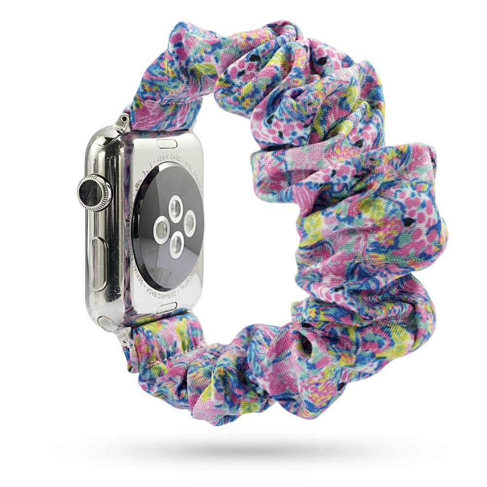 Scrunchie Elastic Watch Straps Watchband for Apple Watch Band Series 7 6 5 4 38mm 40mm 42mm 44mm for iwatch 45/41mm Bracelet