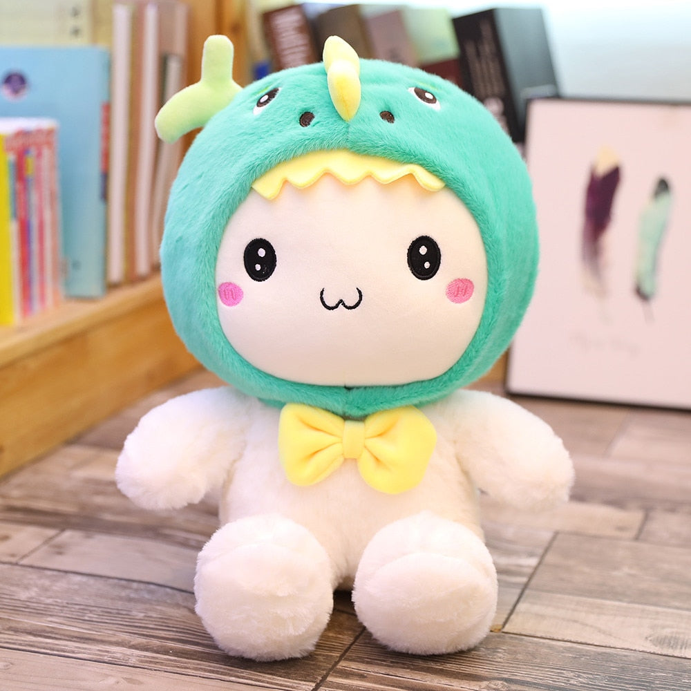 New Huggable 1pc 25-60cm Super Kawaii Rabbit Plush Toys Cute Shark Bear Stuffed Soft Accompany Pillow Kids Birthday Gift Dolls