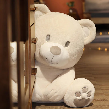 Hot Nice 1pc 25cm/40cm Huggable Stuffed High Quality Classic White Teddy Bear Plush Toys Cute Dolls Lovely Gift for Girls
