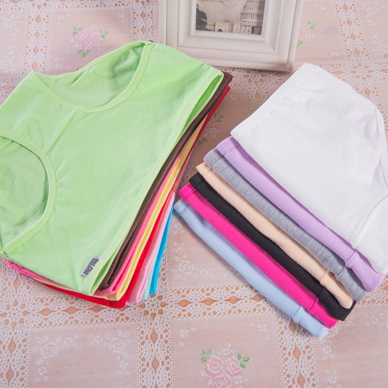 Cotton Panties for Women Underwear Plus Size Brief Girls Lingerie Solid Color Panties Female Seamless Underpant Ladies 7Pcs