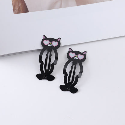 New Girls Cartoon Pattern Hairpins Cute Animal Rainbow Sweet Hair Clips Kids BB Clips Hair Accessories Fashion Barrettes Gift