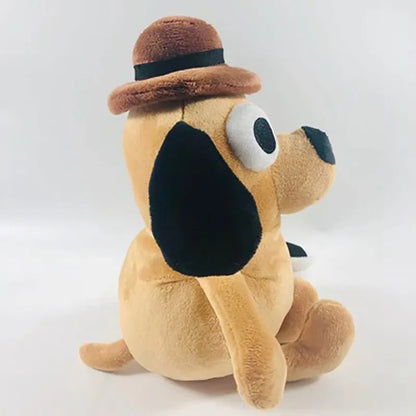 This Is Fine Meme Coffee Dog Plush Toy Soft Stuffed Doll Stuffed Plush Animals Kids Toy Gift for Children Boy Birthday