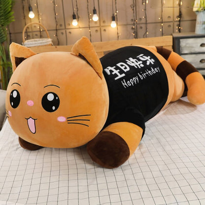 110cm Big Cute Giant Cat Plush Toy Soft Cartoon Stuffed Animal Plushies Doll Sofa Bed Pillow Cushion Girl Kid Birthday Gift