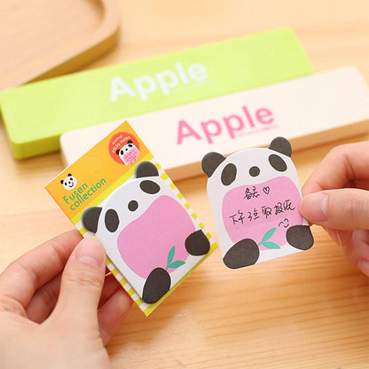 50 PCs Creative Cartoon Cute Animal Sticky Notes Removable Notes Message Sticker Student Stationery Sticky Notes School Supplies