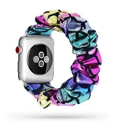 Scrunchie Elastic Watch Straps Watchband for Apple Watch Band Series 7 6 5 4 38mm 40mm 42mm 44mm for iwatch 45/41mm Bracelet