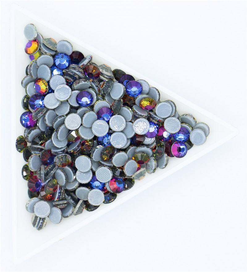 SS6-SS30 40Colors Crystal AB Better DMC Hot Fix Rhinestones,Glass Strass Hotfix Iron On Rhinestones Sewing & Fabric Decorations