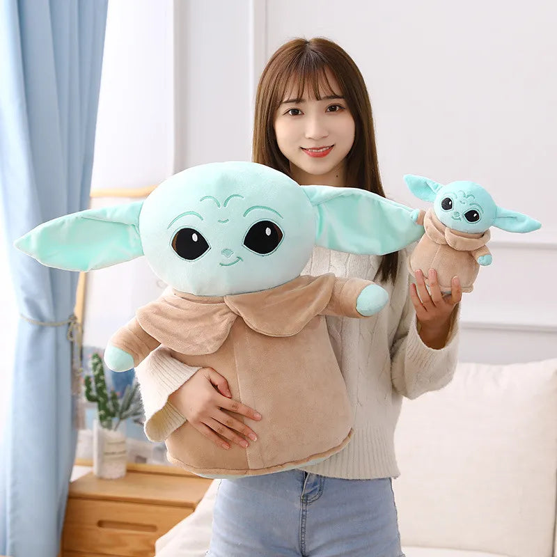 Baby Yoda Plush Toy 16-45cm Disney Master Grogu Alien Stuffed Animal Plushies Star Wars The Mandalorian Movie Dolls Fill Toy Kawaii Gift