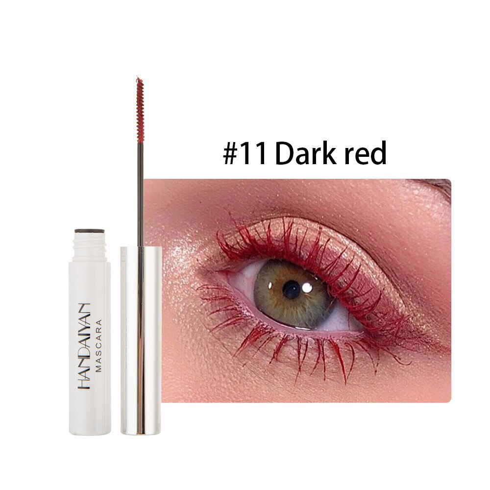 Color Mascara Waterproof Fast Dry Eyelashes Curling Lengthening Makeup Eye Lashes Blue Green Red Purple Black White Ink Mascara