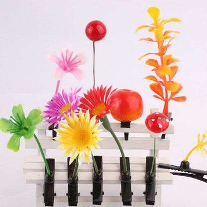1PC Funny Show Bean Sprout Bobby Hairpin Flower Plant Hair Clips For Kids Girls Women Hair Styling Tool