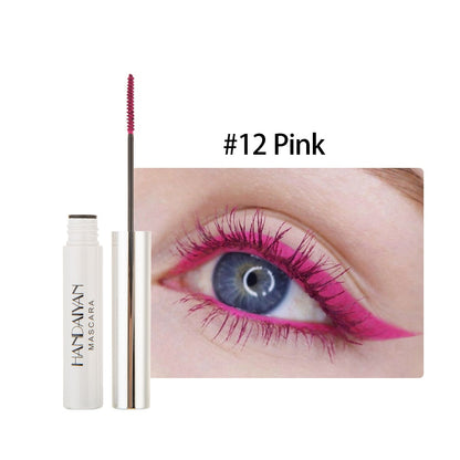 Color Mascara Waterproof Fast Dry Eyelashes Curling Lengthening Makeup Eye Lashes Blue Green Red Purple Black White Ink Mascara