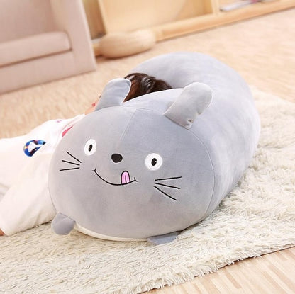 18-28CM Soft Cartoon Pillow Plushies Cushion Cute Fat Dog Cat Totoro Penguin Pig Frog Plush Toy Stuffed Animal Lovely Kids Birthday Gift