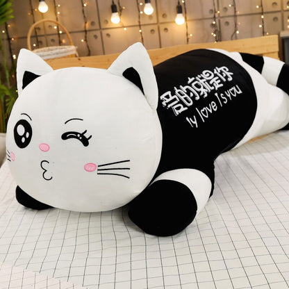 110cm Big Cute Giant Cat Plush Toy Soft Cartoon Stuffed Animal Plushies Doll Sofa Bed Pillow Cushion Girl Kid Birthday Gift