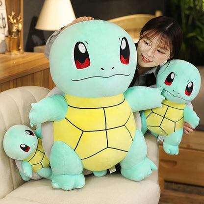 Cute Squirtle Stuffed Animal Plush Toys Soft Doll Plushies Kawaii Blue Tortoise Turtle Sofa Pillow Childrens Kids Birthday Gift