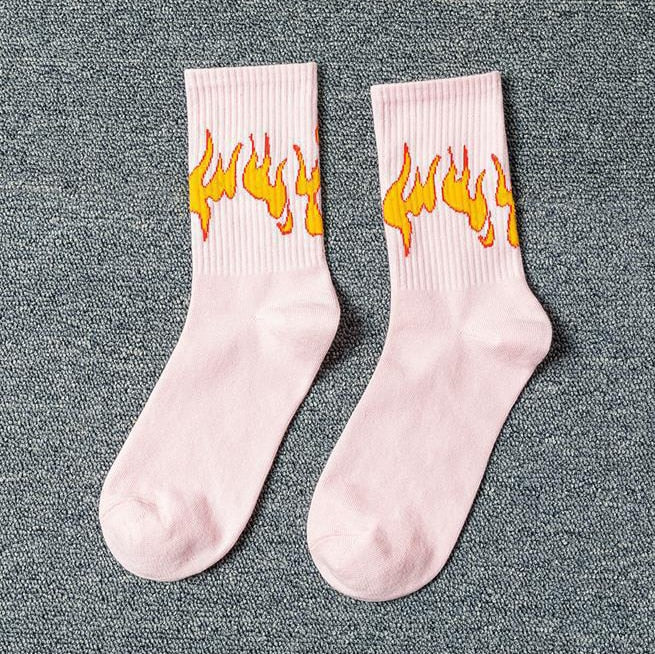 Women Korea Funny Socks Long Socks Black Cool Socks Harajuku Hip Hop Cotton Skateboard Socks Men New Trend Daisy Socks Men