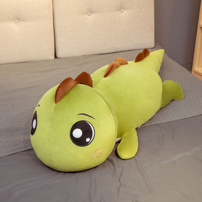 Kawaii Giant Dino Plushie Toy: Soft Stuffed Dinosaur Animal Doll