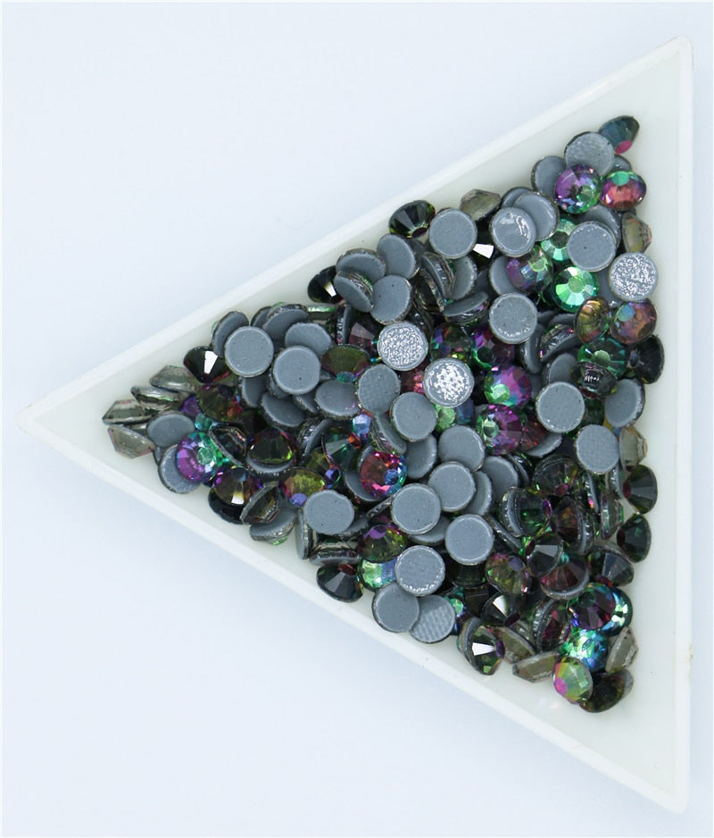 SS6-SS30 40Colors Crystal AB Better DMC Hot Fix Rhinestones,Glass Strass Hotfix Iron On Rhinestones Sewing & Fabric Decorations