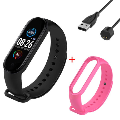 M5 Wristband Men's Women's Smart Watch Sports Fitness Tracker Heart Rate Monitor Digital Clock For Android IOS Kids Wristwatches