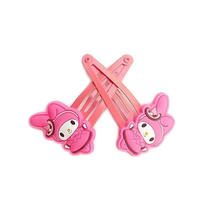 My Melody & Kuromi Hair Clips Adorable Kawaii Sanrio Accessories