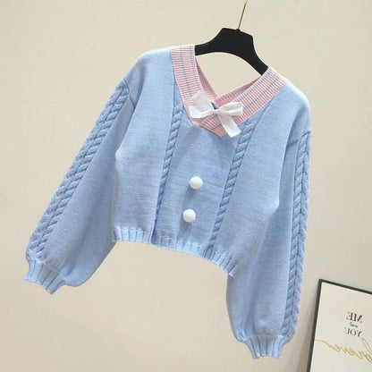 Must-Have Dreamy Vintage Pastel Women's Korean Style Sweater Be the Cutest Princess