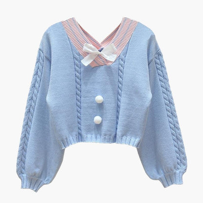 Must-Have Dreamy Vintage Pastel Women's Korean Style Sweater Be the Cutest Princess