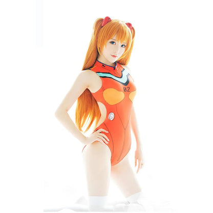 Neon Genesis Evangelion Bodysuit Asuka & Rei Women's Cosplay Costume