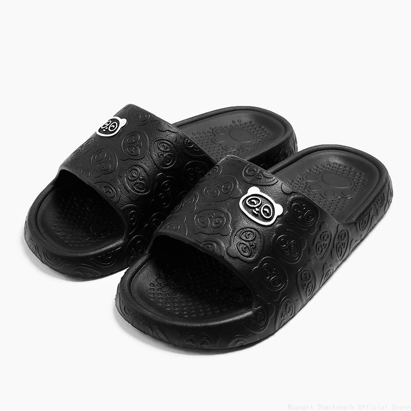 Cute Cat Print Women Slippers Home Indoor Slides Men Women Flat Slippers Cartoon Non-Slip Outdoor Beach Slides Shoes Shower