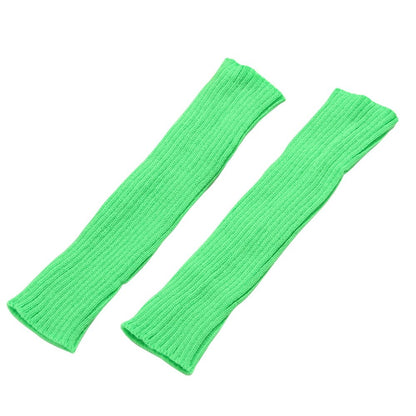 Japanese Lolita White Black Leggings Leg Warmers Women Girls Kawaii Knitted Socks Boot Cuffs Warm Foot Cover
