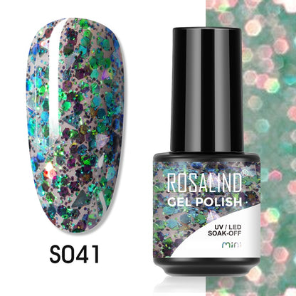 ROSALIND 7ML Gel Polish Glitter Nail Polish All For Nails Manicure Nails Art Base Top Coat UV Semi Permanent Gel Varnishes