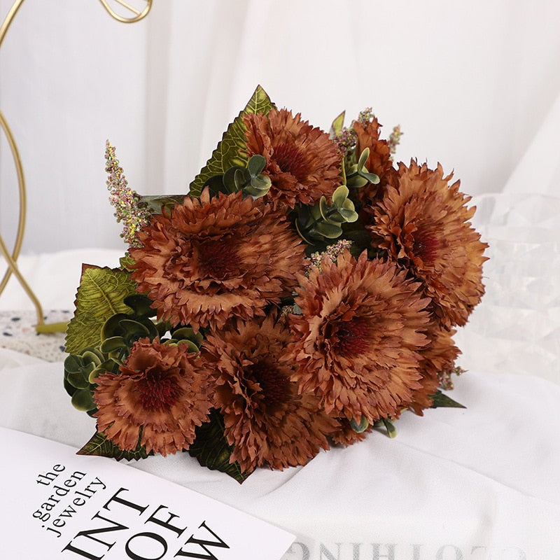 Fake Sunflower Gerbera Artificial Gerbera Wedding Decoration Fake Flower Realistic Plant Home Decoration Shooting Props