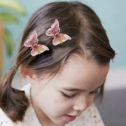 2PCS New Fashion Temperament Butterfly Baby Girls Hairpins Cute Hair Clips Kids Headwear Children Hair Accessories