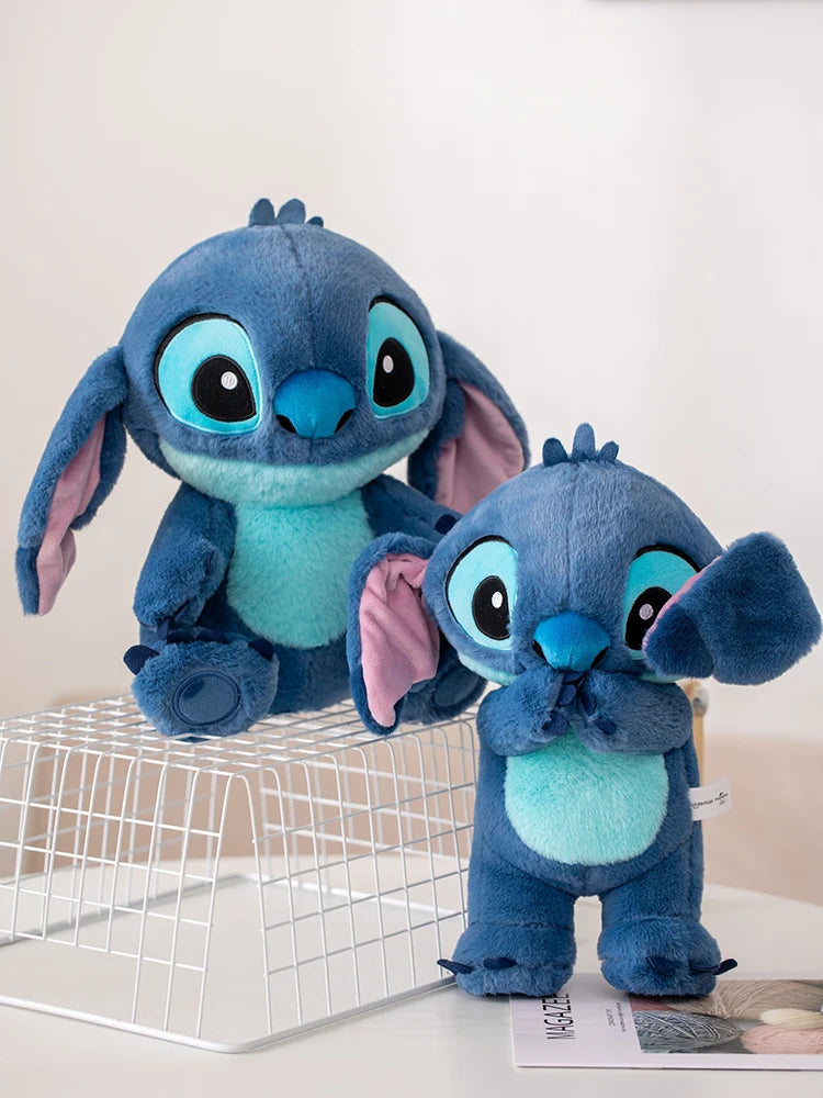 Genuine Disney Lilo & Stitch Plush Toy Doll Sitting Stitch Stuffed Soft Toy Car Pillow Comforting Toy Kids Xmas Birthday Gift