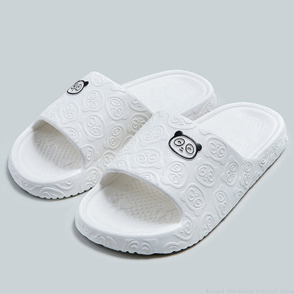 Cute Cat Print Women Slippers Home Indoor Slides Men Women Flat Slippers Cartoon Non-Slip Outdoor Beach Slides Shoes Shower