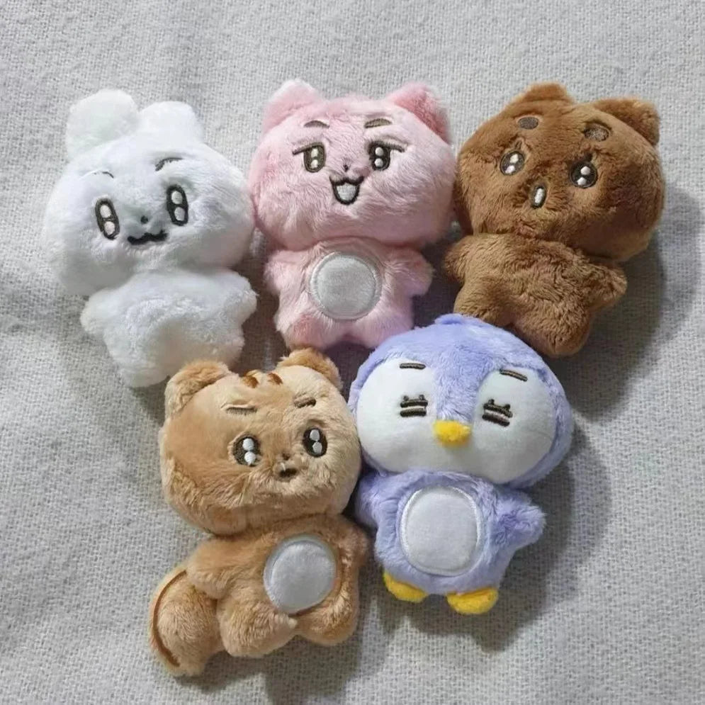 TXT Soobin Yeonjun Kpop Cartoon Peluches Dolls Plush Keyrings Kawaii Keychain Backpack Bag Stuffed Animals Pendants Accessories