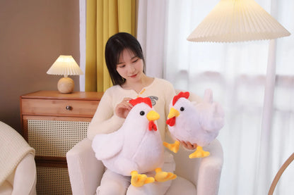 Chicken Stuffed Animal Cute Realistic Chick Plush Toy Simulation Rooster Plushies Hen Soft Doll Stardew Valley Video Game Kawaii Children's Gift Toy