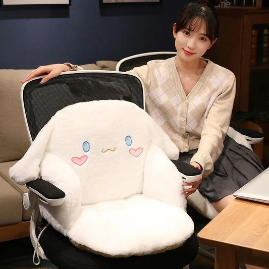 Sanrio Kuromi Cinnamoroll My Melody Pompompurin Pochacco Plush Bench Cushion Kawaii Anime Cute Plushie Thick Cushion Doll Gift