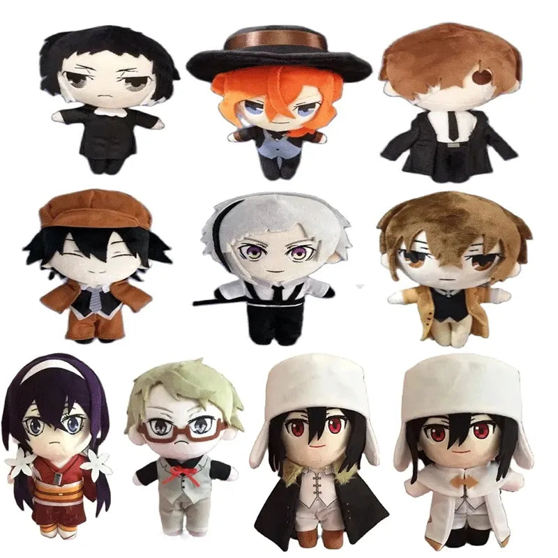 Anime Bungou Stray Dogs Plush Doll Toy Osamu Dazai Nakahara Chuya Cute Soft Stuffed Pillow Kids Gift 20cm