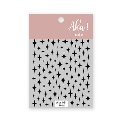 1Sheet Korean White Cloud Blue Nail Art Sticker 3D Star Moon Decal Pure Twilight Self-adhesive Manicure Slider Accessories RE#53