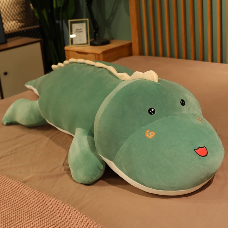 Kawaii Giant Dino Plushie Toy: Soft Stuffed Dinosaur Animal Doll