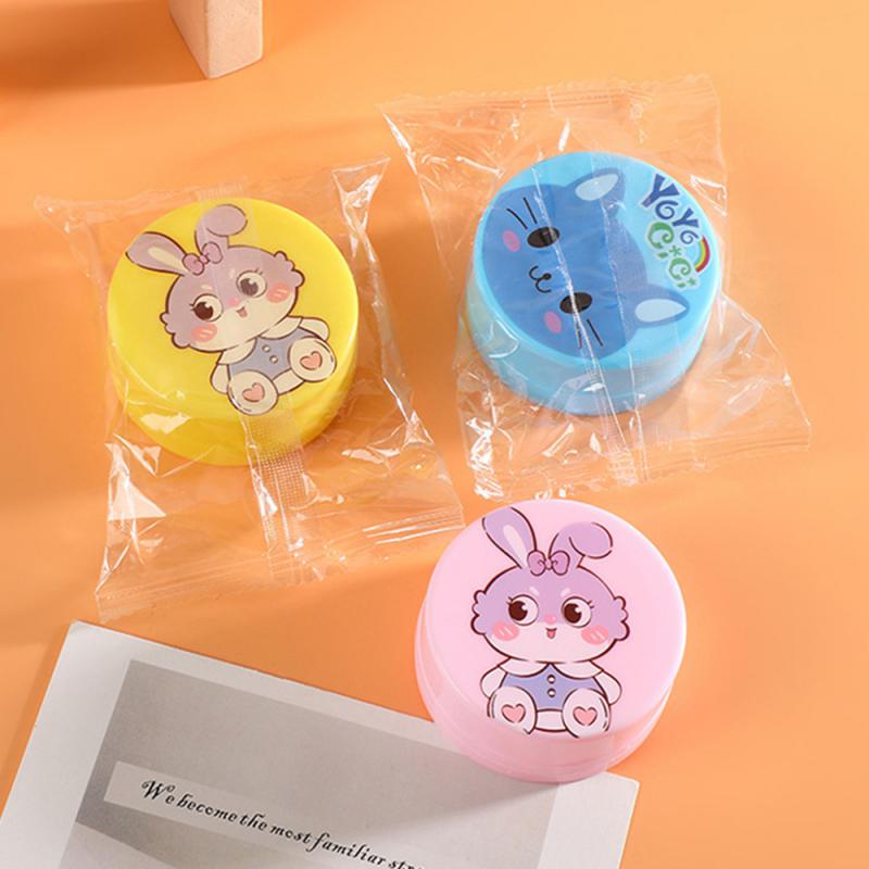100ML Folding Cup With Lid Portable Reusable Plastic Water Cup Cartoon Collapsible Mouthwash Cup Travel Outdoor Drinking Cup