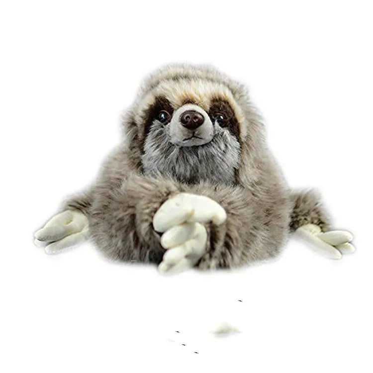 35 cm Premium Three Toed Sloth Real Life Plush Stuffed Animal Folivora Toy Gifts pigeon plush toy