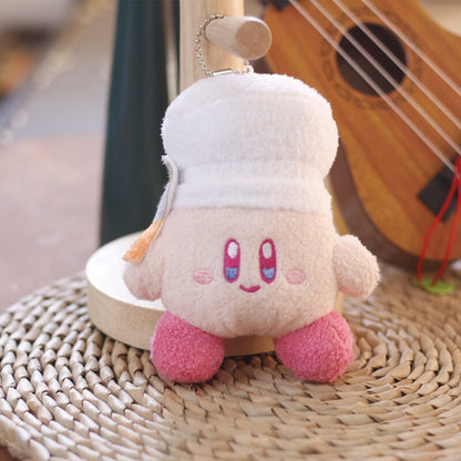 Star Kirby Plush Toys Video Game Cartoon Doll Pendant Kawaii Anime Soft Stuffed Keychain Birthday Gift  For Children Girls