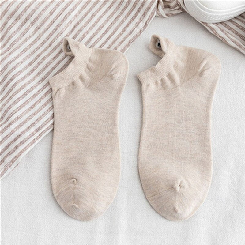 Women Cute Cartoon Expression Short Ankle Socks Happy Fashion Girls Funny Eared Lovers' Cotton Sokken Dropship