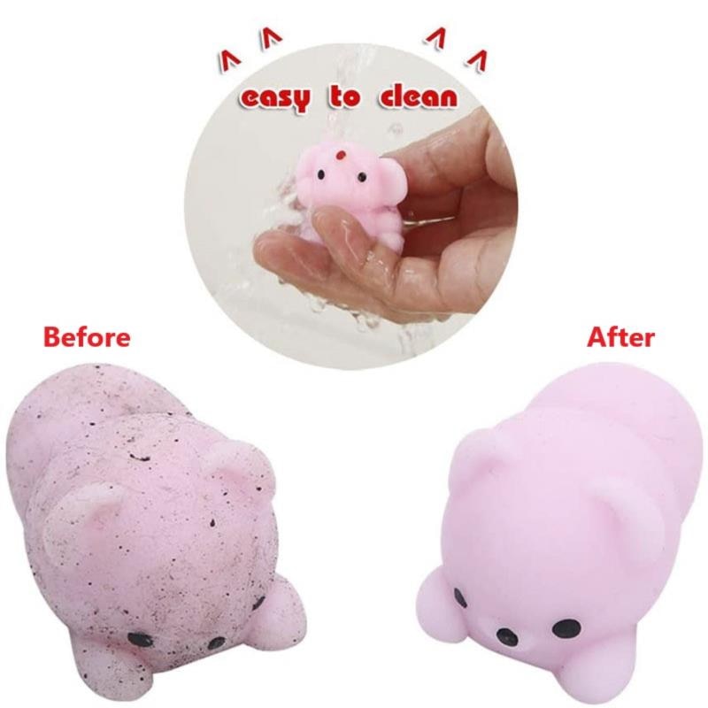 10PCs Squishy Toy Cute Animal Stress Ball Mochi Toy Stress Relief Toys Fun Gifts with Stress Relief Toys Squeeze Toys