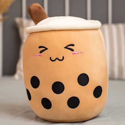 Boba Plushie Kawaii Room Deco Bubble Tea Plush Toy Kawaii Plush Stuffed Animal Cute Food Milk Tea Soft Hug Cushion Birthday Gift