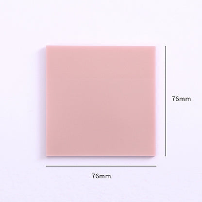 50 Sheets Creative Transparent PET Memo Pad Posted It Sticky Notes Planner Sticker Notepad School Supplies Students Stationery