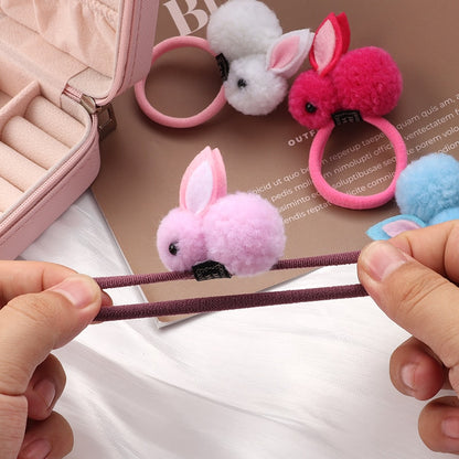 2Pcs New Cartoon Animals Hair bands Girls Nylon Elastic Rubber Band Hair Ring Headbands Cute Kids Headwear Hair accessories Gift