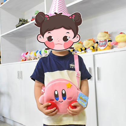 Kawaii Kirby Plush Bag 16CM Video Game Toy Stuffed Animal Coin Purse Star Soft Doll Storage Messenger Over Shoulder For Children Girls Gifts