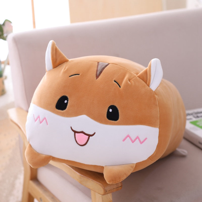 Hot 20/28cm Soft Animals Cartoon Cat Pillows Cushion Lovely Rabbit Stuffed Dog Totoro Penguin Pig Frog Plush Toy Birthyday Gift